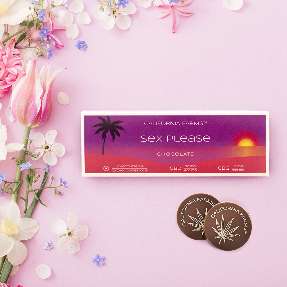 Woman eating CBD chocolote to intensify emotions